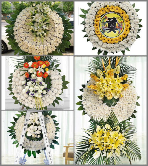 四川成都邛崃市水口镇金山村花圈速递